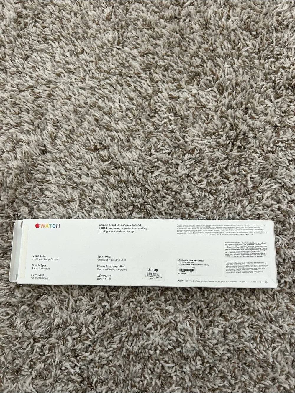 GENUINE APPLE WATCH BAND STRAP 41MM PRIDE EDITION SPORT LOOP 2022 BRAND NEW